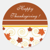 Fijne Thanksgiving! -Sticker Ronde Sticker (Voorkant)
