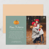 Fijne Thanksgiving verhuisbericht fotokaart Feestdagenkaart (Voorkant / Achterkant)