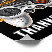 Fijne Thanksgiving Videogame Controller Pelgrim C Poster (Hoek)