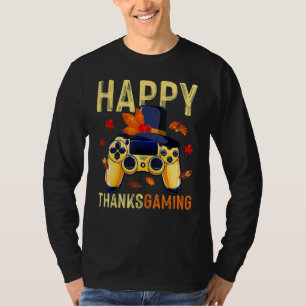 Fijne Thanksgiving Videospel Controller Pelgrim C T-shirt