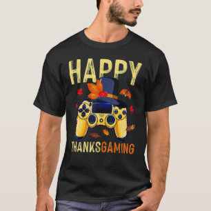 Fijne Thanksgiving Videospel Controller Pelgrim C T-shirt