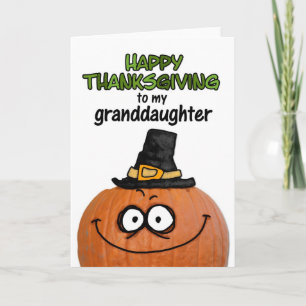 Fijne Thanksgiving voor mijn kleindochter Feestdagen Kaart