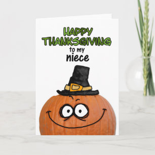 Fijne Thanksgiving voor mijn nichtje Feestdagen Kaart