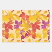 Fijne Thanksgiving! Vriendschappen geven Fall blad Inpakpapier Vel (Voorkant 3)