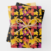 Fijne Thanksgiving! Vriendschappen geven Fall blad Inpakpapier Vel (In situ)