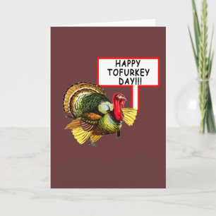 Fijne Tofurkey Dag! Funny Thanksgiving T shirt Feestdagen Kaart