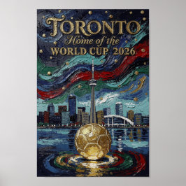 Fijne Toronto Voetbal Kunst 2026 Stadion Poster