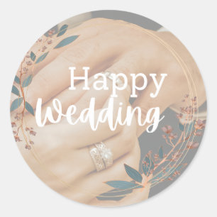 Fijne trouwsticker labels accessoires bruiloft