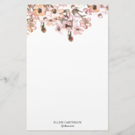 Fijne Tuin Bloemige Monogram Briefpapier