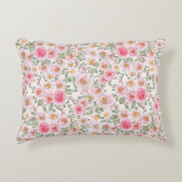 Fijne tuin rozen accent kussen