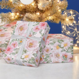 Fijne tuin rozen cadeaupapier