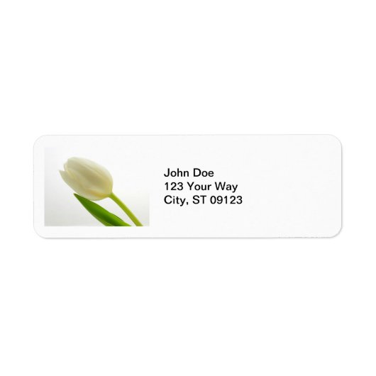 Fijne tulpenaanduiding etiket (Voorkant)