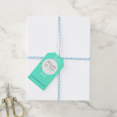 Fijne turquoise Labels voor uw handgemaakte winkel Cadeaulabel (Met Touw)