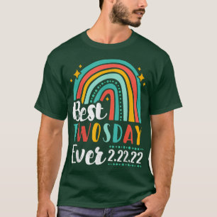 Fijne Twosday 2022 Blauwe Regenboog Twos Dag 2222 T-shirt