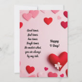 Fijne V-dag Feestdagenkaart (Voorkant)