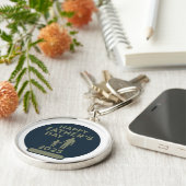 Fijne vaderdag 2025 sleutelhanger (Zijkant)