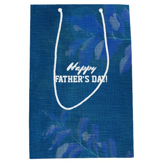 Fijne Vaderdag. Aangepaste naam Medium Cadeauzakje (Voorkant)