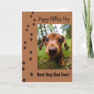Fijne Vaderdag Beste Hond Papa Ooit Foto Kaart