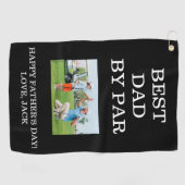 Fijne Vaderdag Beste pa Golfhanddoek. Golfhanddoek (Horizontaal)