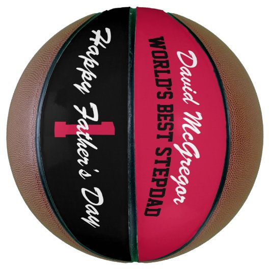 Fijne vaderdag Beste Stepdad Basketbal (Verticaal)