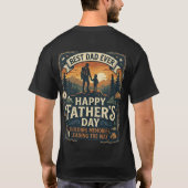 Fijne Vaderdag Beste Vader Ooit T-Shirt | Wandel K (Achterkant)
