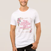 Fijne Vaderdag Bloemige Citaat Design | Jij Leerde Tri-Blend Shirt (Voorkant)