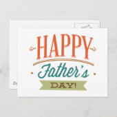Fijne vaderdag briefkaart (Voorkant / Achterkant)
