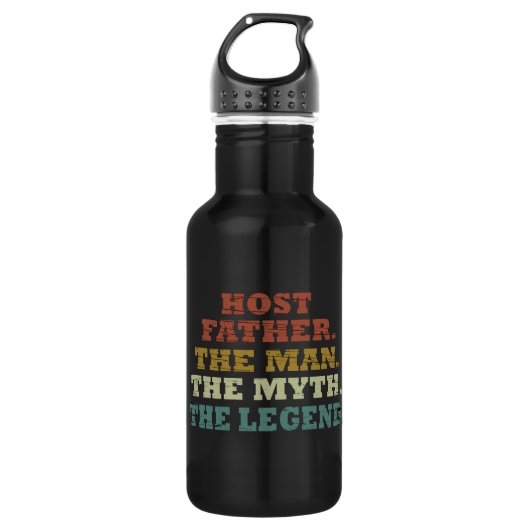 Fijne Vaderdag cadeau Host vader Waterfles (Voorkant)