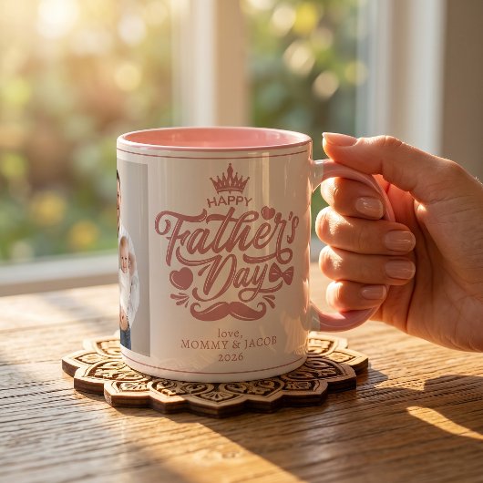 Fijne Vaderdag | Daddy Foto Koffie Mok