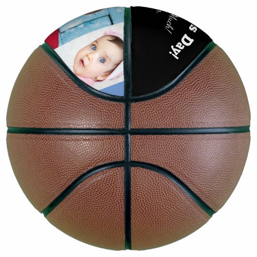 Fijne vaderdag! DIY-bericht, 3 foto's, zwart Basketbal (Rechts)