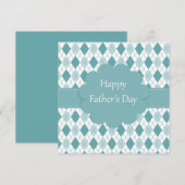 Fijne Vaderdag Feestdagenkaart (Voorkant / Achterkant)