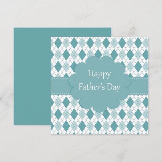 Fijne Vaderdag Feestdagenkaart (Voorkant / Achterkant)
