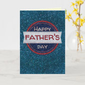 Fijne Vaderdag Glitter Kaart (Gele Bloem)