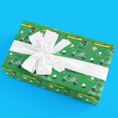 Fijne Vaderdag Golfdag Cadeaupapier