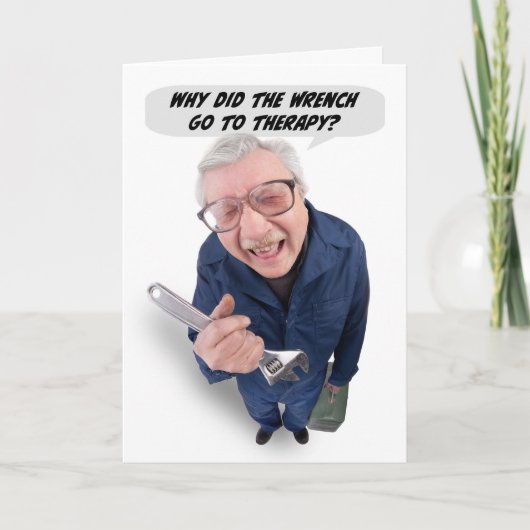 Fijne Vaderdag Grappige Man Vertelt Vadergrap Humo Feestdagen Kaart (Voorkant)