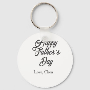 Fijne vaderdag grijze naam liefde beste pappa ooit sleutelhanger