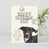 Fijne Vaderdag Hond Vader Kaart (Staand voorkant)