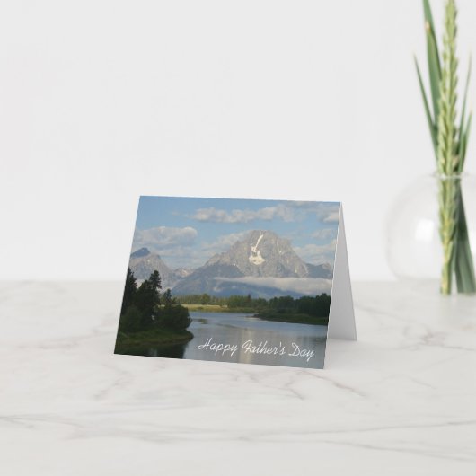 Fijne Vaderdag Jackson Hole River Card Kaart (Voorkant)