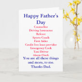 Fijne Vaderdag, Kaart (Gele Bloem)