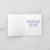 Fijne Vaderdag Kaart, papa, jij bent de beste, Bedankkaart (Binnen)