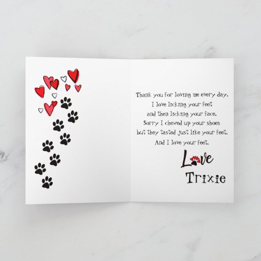 Fijne Vaderdag Kaart van je Beagle Dog (Binnen)