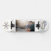 Fijne vaderdag kindertijd Foto skateboard (Horizontaal)