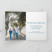 Fijne Vaderdag Kool Minimale Photo Collage Card Kaart (Binnen)