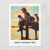 Fijne Vaderdag.  kunst Briefkaart (Voorkant)