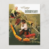 Fijne Vaderdag.  kunst Briefkaart (Voorkant)