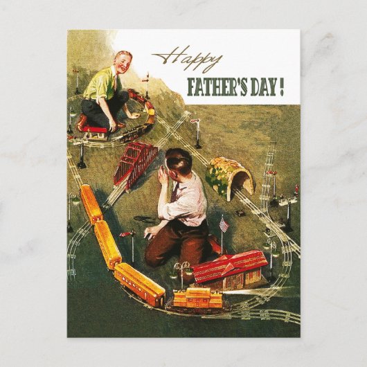 Fijne Vaderdag.  kunst Briefkaart (Voorkant)