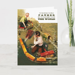 Fijne Vaderdag. kunst Kaart