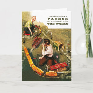 Fijne Vaderdag.  kunst Kaart