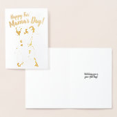 "Fijne vaderdag mama!" Belly Rub Dex, Folie Kaart (Display)