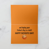 Fijne Vaderdag met basketbal Kaart (Binnen)